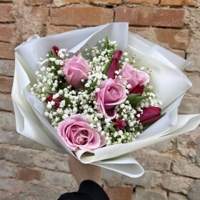 Букет дня "Натуральный  сухоцветов" в ящике фото