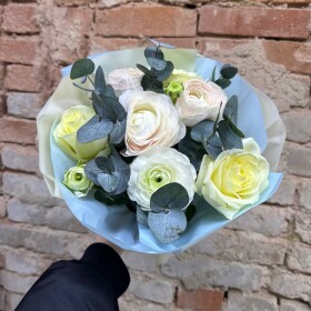 Букет дня "Натуральный  сухоцветов" в ящике фото