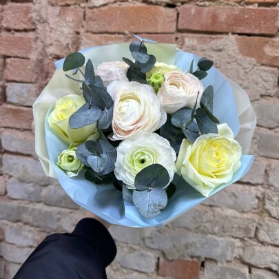 Букет дня "Натуральный  сухоцветов" в ящике фото