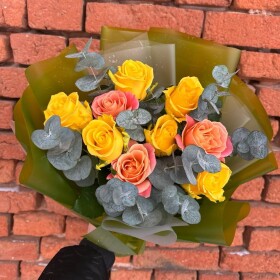 Букет дня "Натуральный  сухоцветов" в ящике фото