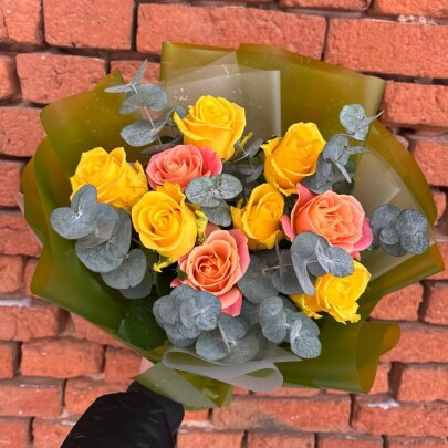 Букет дня "Натуральный  сухоцветов" в ящике фото