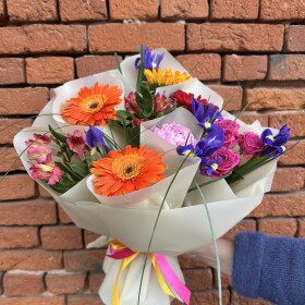 Букет дня "Хлопок и Мимоза" в упаковке фото