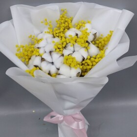 Букет дня "Натуральный  сухоцветов" в ящике фото