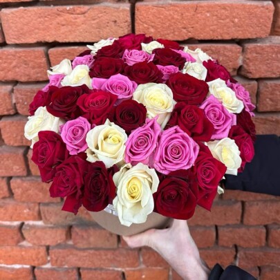 Букет дня "Натуральный  сухоцветов" в ящике фото