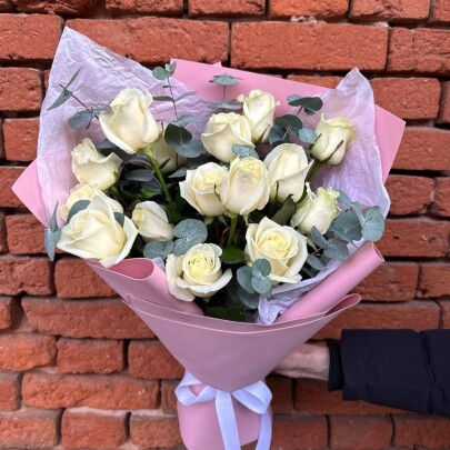 Букет дня "Натуральный  сухоцветов" в ящике фото