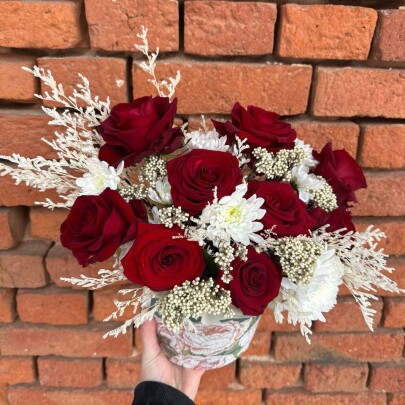 Букет дня "Натуральный  сухоцветов" в ящике фото