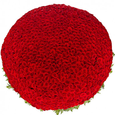 1001 Красная Роза (40 см.) в корзине фото