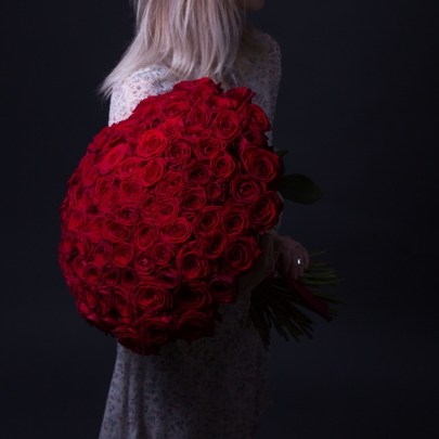 101 Красная Роза (60 см.) фото изображение 3