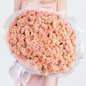 101 Кустовая Розовая Роза (40 см.) фото