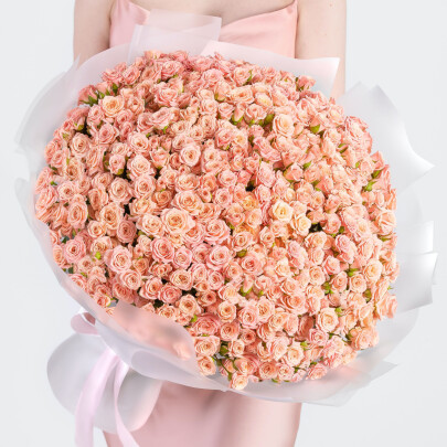 101 Кустовая Розовая Роза (40 см.) фото