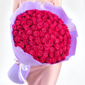 101 Малиновая Роза (60 см.) фото