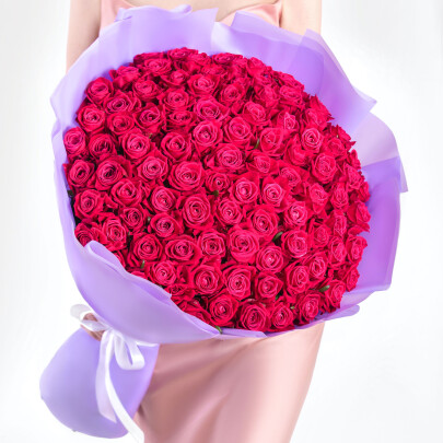 101 Малиновая Роза (60 см.) фото
