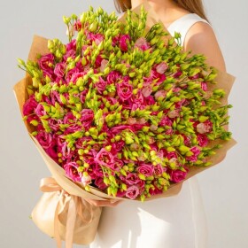 101 Розовая Эустома фото