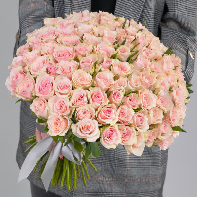 101 Розовая Роза (40 см.) фото