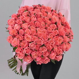 101 Розовая Роза (50 см.) фото