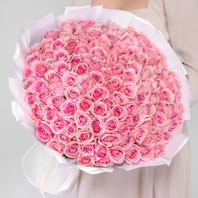 101 Розовая Роза (60 см.) фото