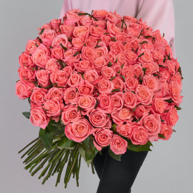 101 Розовая Роза (60 см.) фото