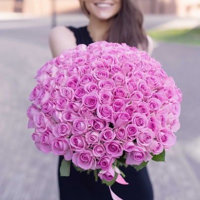 101 Ярко-Розовая Роза (40 см.) фото изображение 3