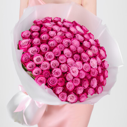 101 Фиолетовая Роза (50 см.) фото