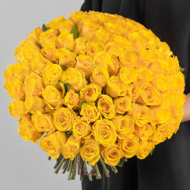 101 Желтая Роза (30 см.) фото