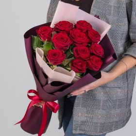 11 Красных Роз (60 см.) фото