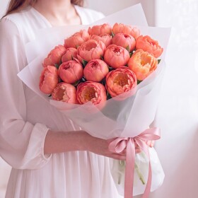 15 Коралловых Пионов фото