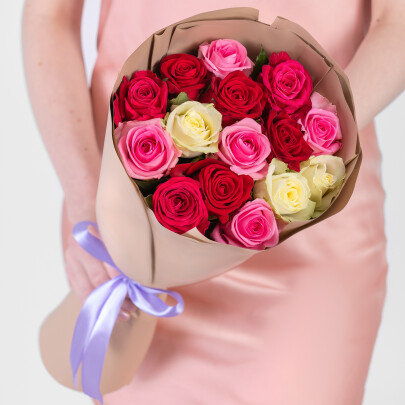 15 Роз Микс (50 см.) 15 Роз Микс (50 см.) фото