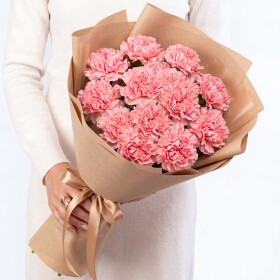 15 Розовых Гвоздик фото