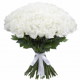 151 Белая Роза (50 см.) фото