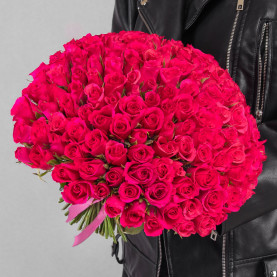 151 Малиновая Роза (40 см.) фото