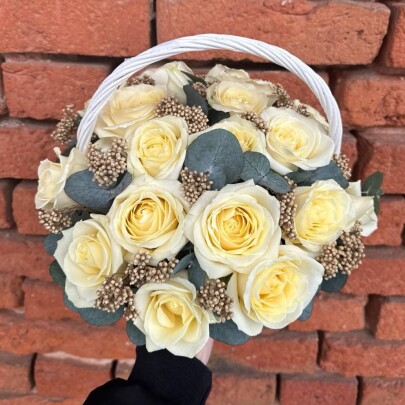 Букет дня "Натуральный  сухоцветов" в ящике фото