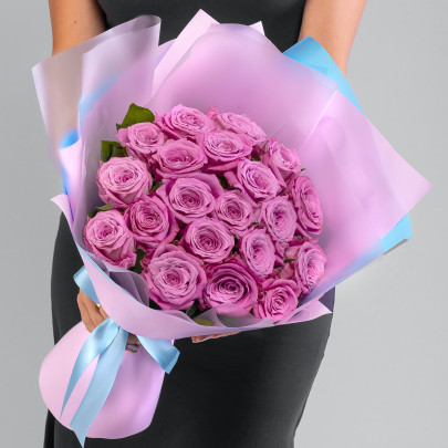19 Фиолетовых Роз (40 см.) фото