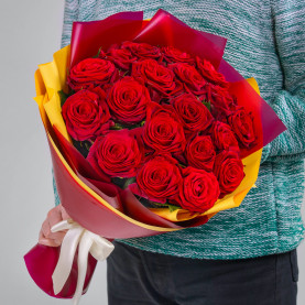 19 Красных Роз (40 см.) фото