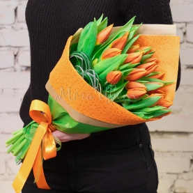 19 Тюльпанов оранжевых фото