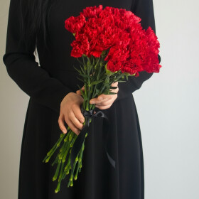 20 Красных Гвоздик (траур) фото