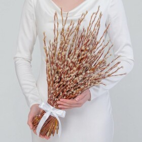 Букет из живых цветов "21 Пучок Вербы" фото