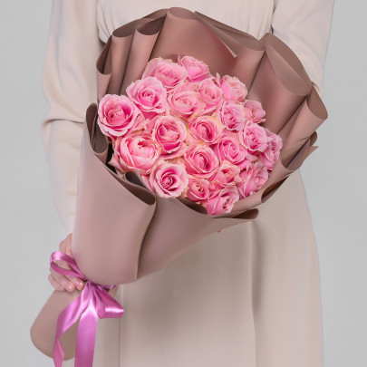 21 Розовая Роза (50 см.) фото