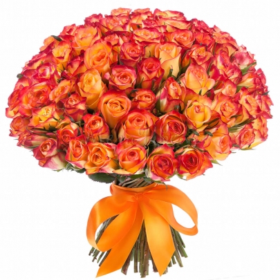 151 Оранжевая Роза (40 см.) фото