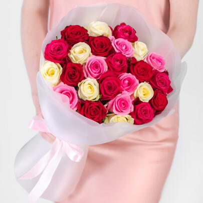 25 Роз Микс (50 см.) фото
