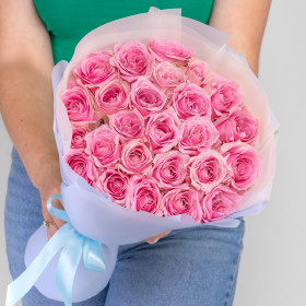 25 Розовых Роз (40 см.) фото