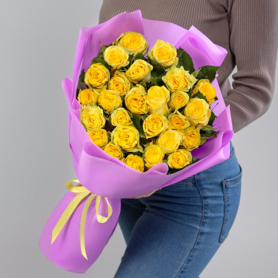 25 Желтых Роз (70 см.) фото