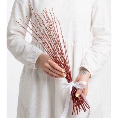 Букет из живых цветов "3 Пучка Вербы" фото