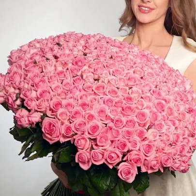 301 Розовая Роза (60 см.) фото
