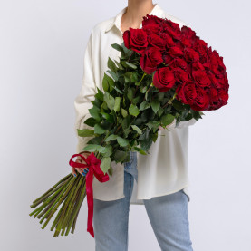 35 Красных Роз (100 см.) фото