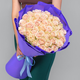 35 Светло-Розовых Роз (70 см.) фото