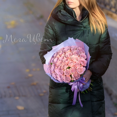 35 Сиреневых Роз (40 см.) фото изображение 2