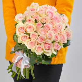 35 Светло-Розовых Роз (40 см.) фото