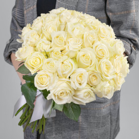 45 Белых Роз (40 см.) фото
