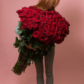 45 Красных Роз (100 см.) фото