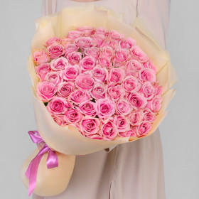 45 Розовых Роз (50 см.) фото